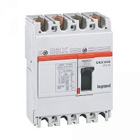 Автоматический выключатель DRX125 термомагнитный 80A 4П 20KA | код. 027258 |  Legrand 